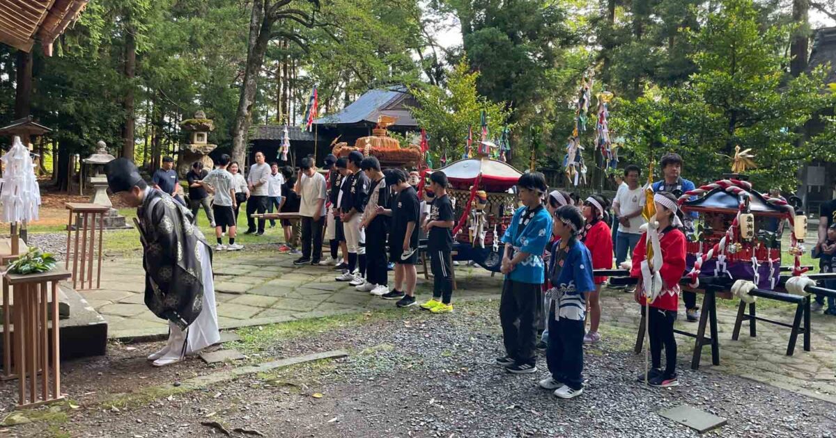 田の神祭り、子供神輿の奉納が執り行われました | 若狭國一宮 若狭彦